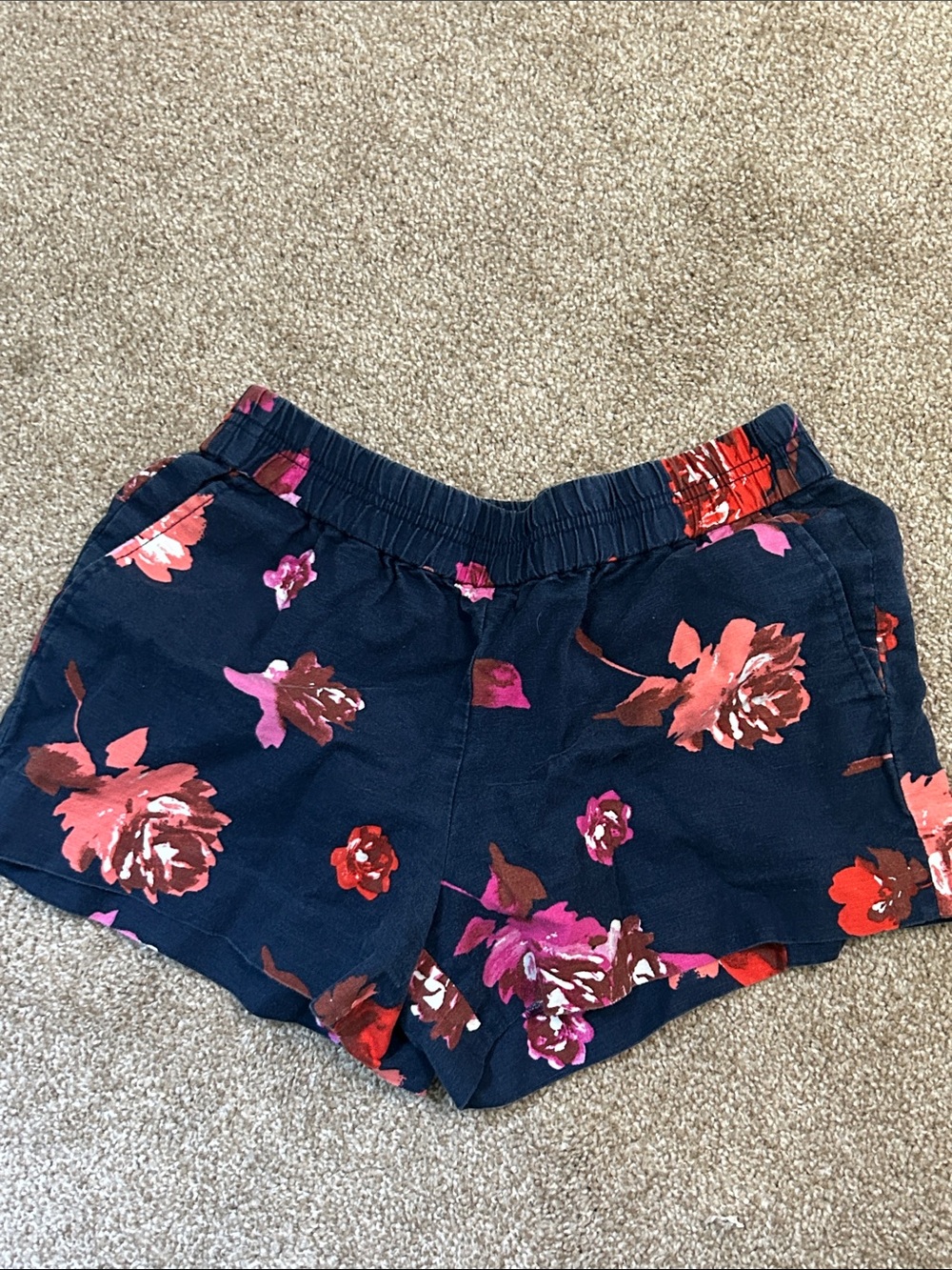 Floral J crew shorts size 6